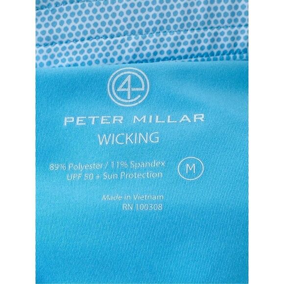 Peter Millar Blue Polka Dot Golf Skort Size M Built-In Shorts UPF 50+ Wicking Pe - Picture 6 of 6